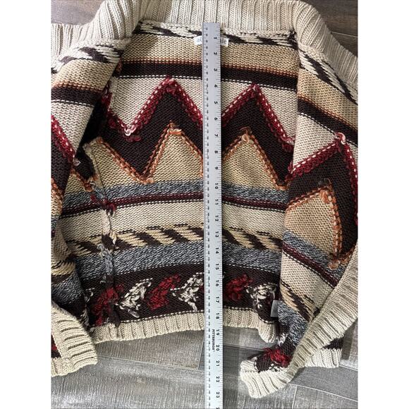 Aeropostale Wool Blend Multicolored Open Cardigan Women's Size Medium‎ - Picture 6 of 9
